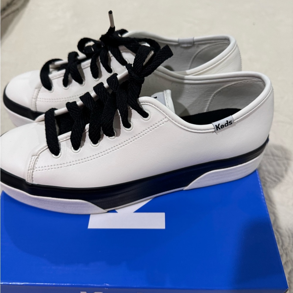 Keds Women's White and Black Athletic Shoes